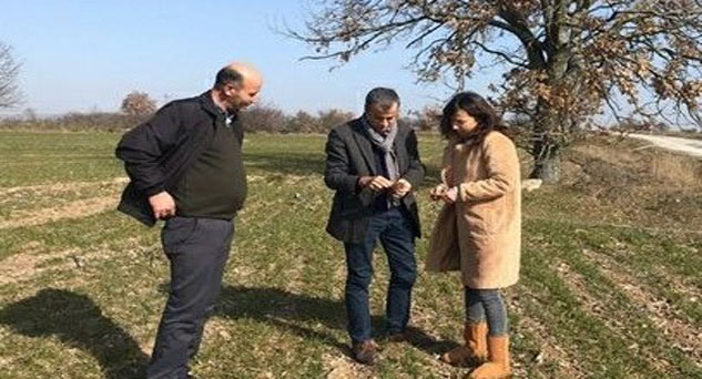 Hacıfaklı köyündeki üreticileri ziyaret ettiler