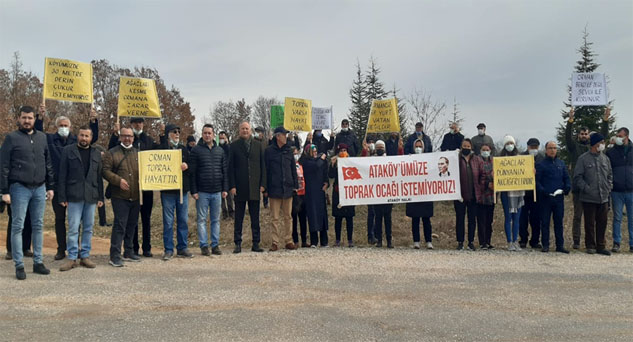 “Ataköy’ümüze Toprak Ocağı istemiyoruz”