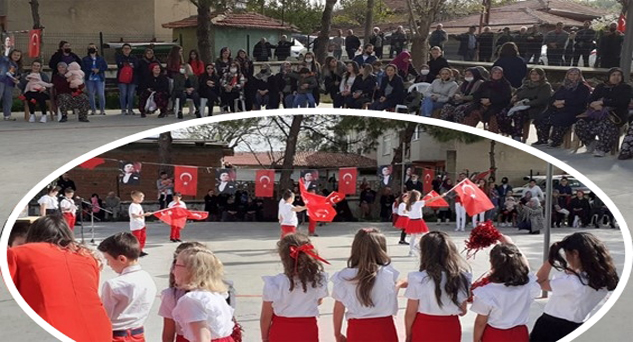 Köy okulunda muhteşem 23 Nisan
