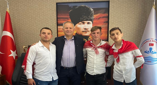 Başkan Türker’in özel misafirleri vardı
