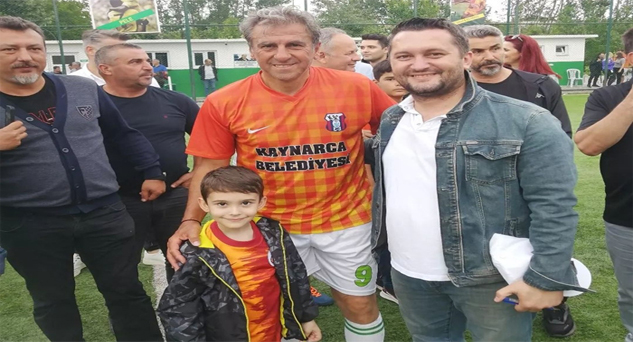 Açılış törenine baba oğul katıldılar