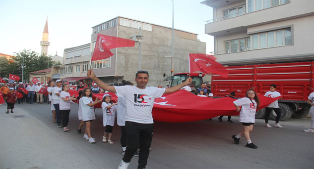 “Demokrasi ve Milli Birlik Yürüyüşü” yapıldı