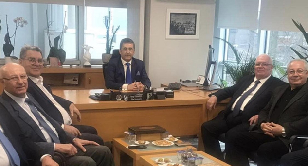 Çorlu’da yapılan aylık mutat toplantısına katıldı