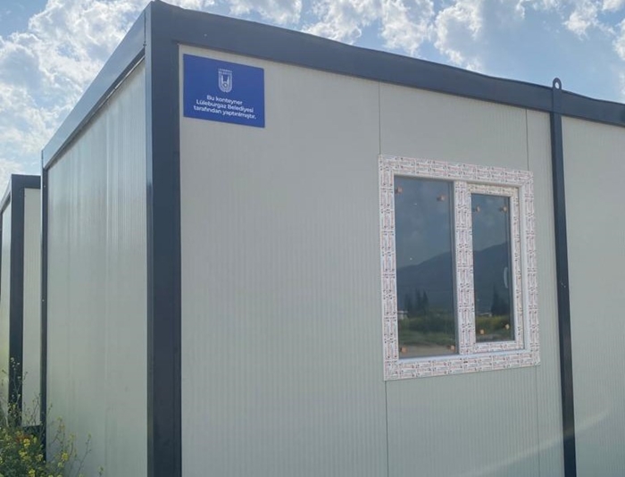 Lüleburgaz Belediyesi’nden Malatya’ya tam donanımlı konteynerler