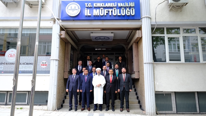 Erbaş, Kırklareli İl Müftülüğünü ziyaret etti