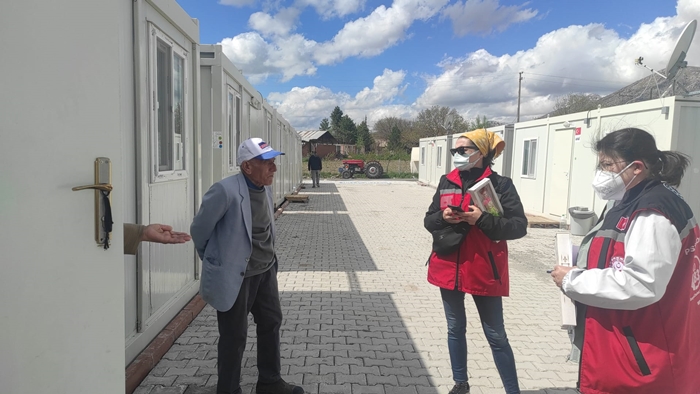 Psikososyal destek ekibi deprem bölgesinde çalışmalarına devam ediyor