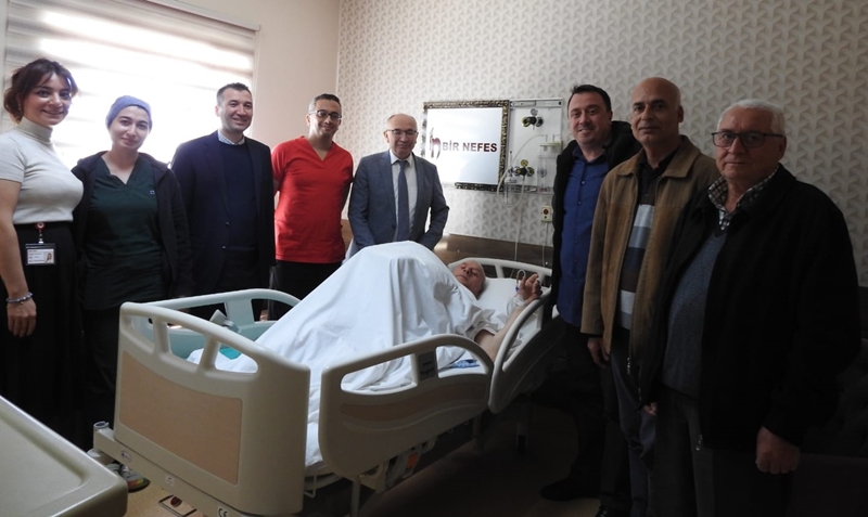 Şehit yakınına geçmiş olsun ziyareti gerçekleştirdi