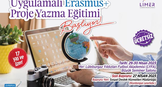 Erasmus+ Proje Yazma Eğitimi için son başvuru tarihi 27 Nisan