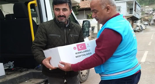 Müftü Eviş hayırsever vatandaşlara teşekkür etti