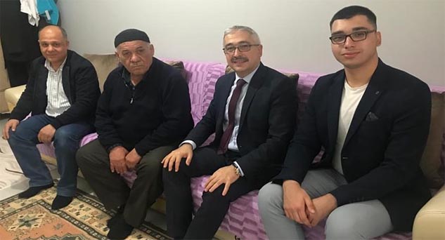 Depremzede Kıbrıs Gazisinin bayramını kutladı