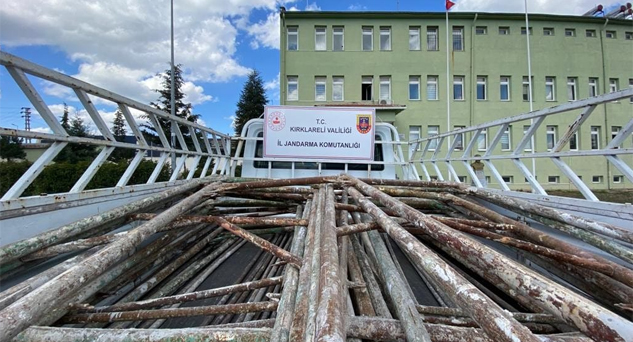 1.5 ton inşaat demiri çalındı