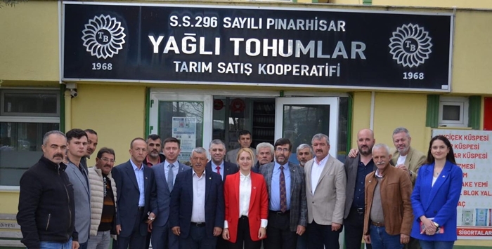 Milletvekili Adayı Baybaş’tan Pınarhisar Yağlı Tohumlar Tarım Satış Kooperatifine ziyaret