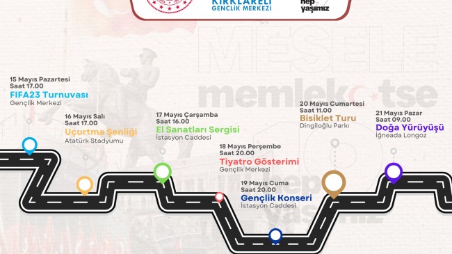 Kırklareli’nde her gün bir etkinlik