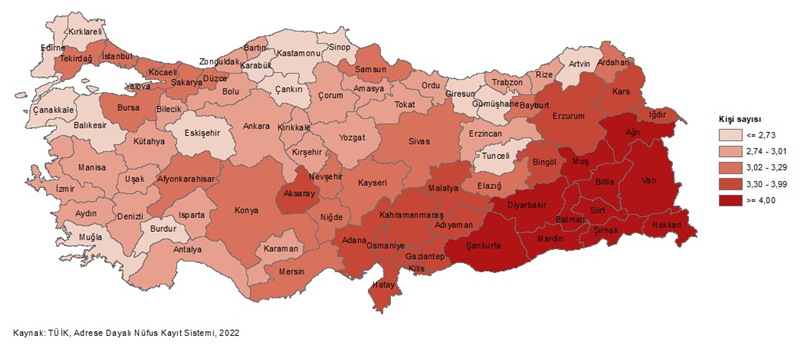 Tek kişilik hanehalklarının oranı arttı