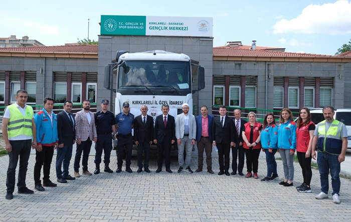 Yardım malzemeleri Babaeski’den Adıyaman’a dualarla uğurlandı