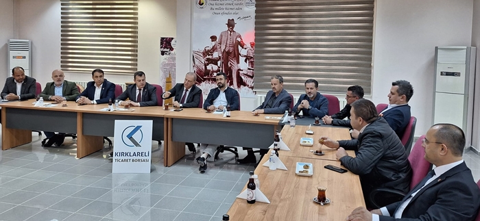 Kırklareli Ticaret Borsasını ziyaret ettiler