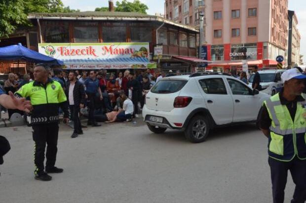 Otomobilin çarptığı ortaokul öğrencisi yaralandı, sürücü fenalık geçirdi