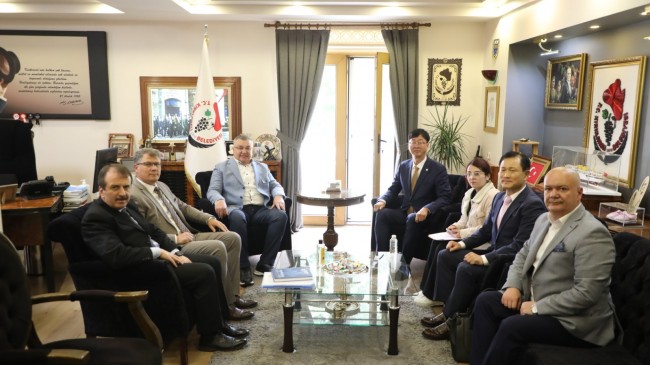 Kesimoğlu, Güney Kore’den gelen misafirleri ağırladı