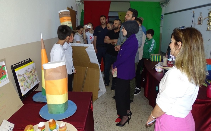Kaymakam Büyükkılıç Sosyal Bilgiler Dersliğinin açılışını yaptı