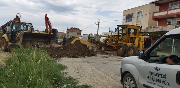 Vize Belediyesinden altyapı çalışmaları