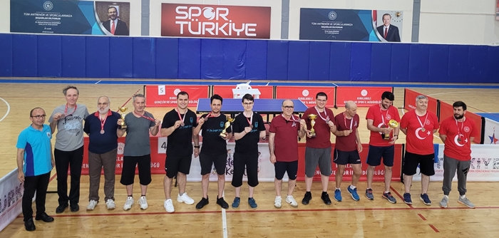 Kuruluşlar Arası Masa Tenisi İl Şampiyonası sona erdi