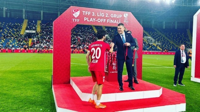 Can, Karaman Futbol Kulübü'ne TFF 2. Lig'de başarılar diledi