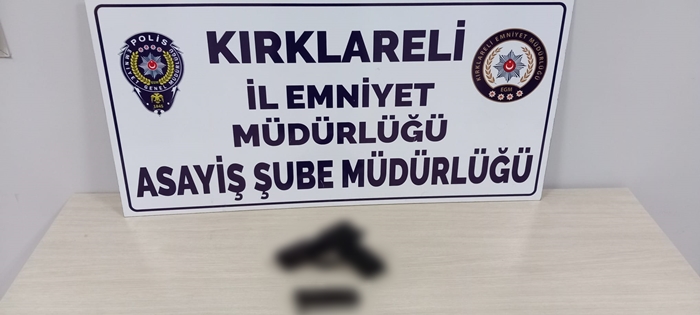 Kullandığı silah ile birlikte yakalandı