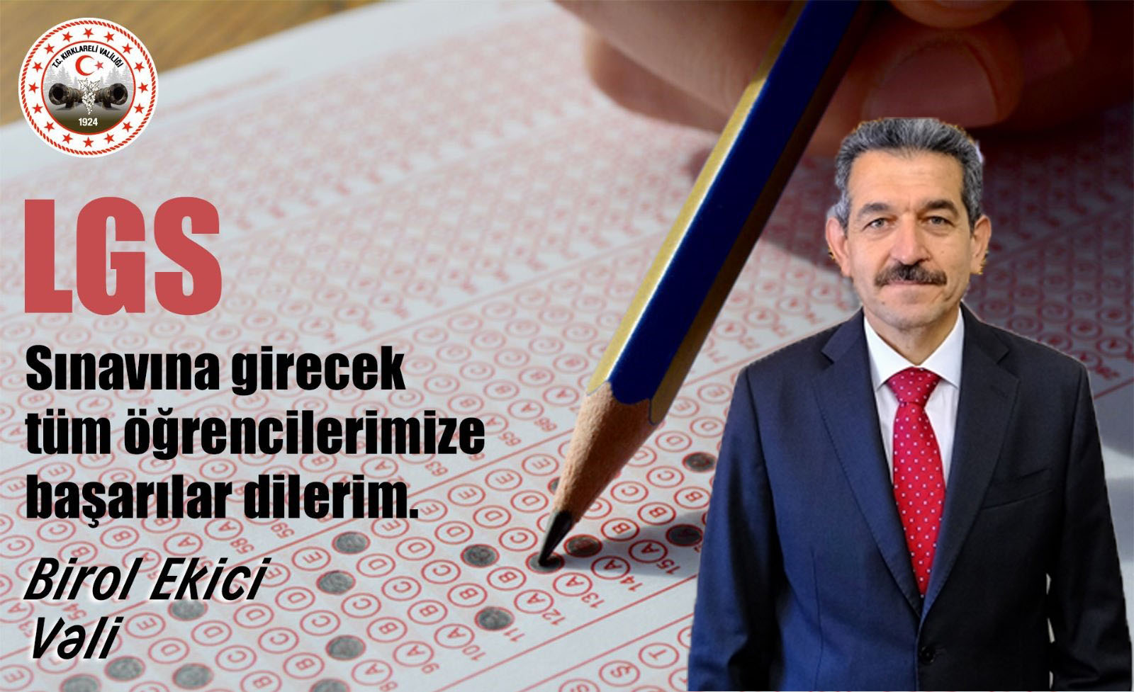 Vali Ekici; “Sınav saatlerinde gürültü yapmayın”