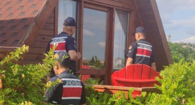 Jandarma günü birlik kiralık evlerde denetim yaptı