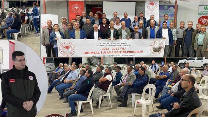 Kırklareli’nde “Tarımsal Sulama Eğitimi Programı” kapsamında toplantı