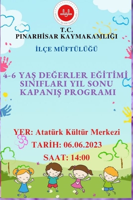 Yıl sonu kapanış programı bugün yapılacak