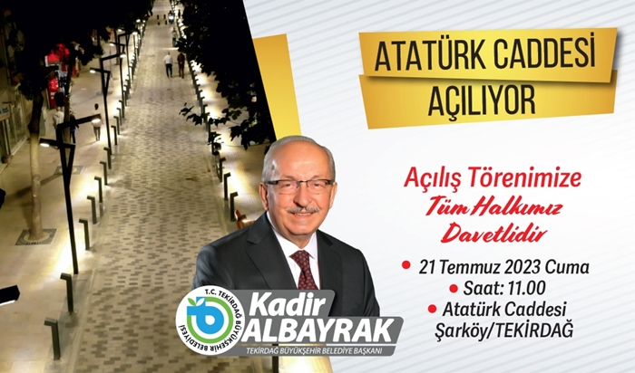 Şarköy’e Avrupa Standartlarında Bir Cadde