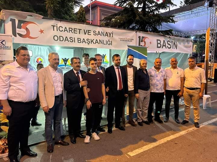 Kırklareli TSO, “15 Temmuz Demokrasi ve Milli Birlik Günü” Etkinlikleri’nde stant açtı
