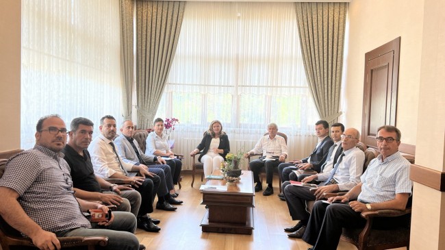 İlçe Milli Eğitim Müdürleri ile Bir Araya Gelerek Brifing Aldı