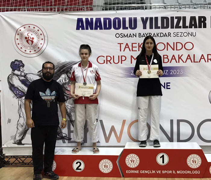 Babaeskili Ceren Duran’dan Taekwondo’da büyük başarı