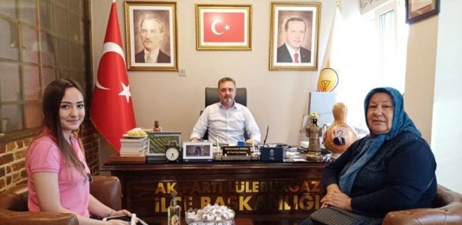 Evrensekiz Kadın Kolları Başkanı Milletvekili Sarıçam’ı ziyaret etti