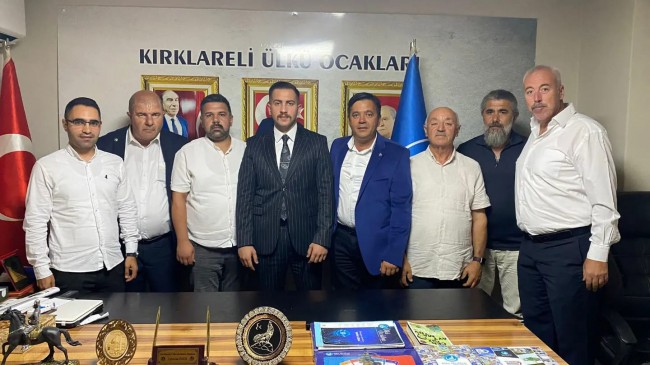 Kırklareli Ülkü Ocakları Başkanı Özer'e Hayırlı Olsun Ziyareti