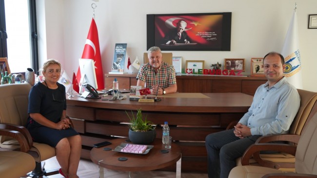 Başkan Gerenli, Kayacan çiftini makamında ağırladı