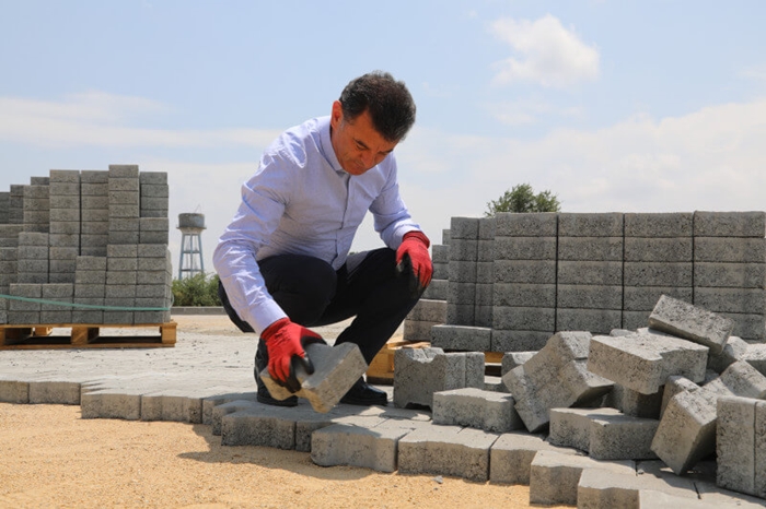 Başkan Çetin çalışmaları yerinde inceledi