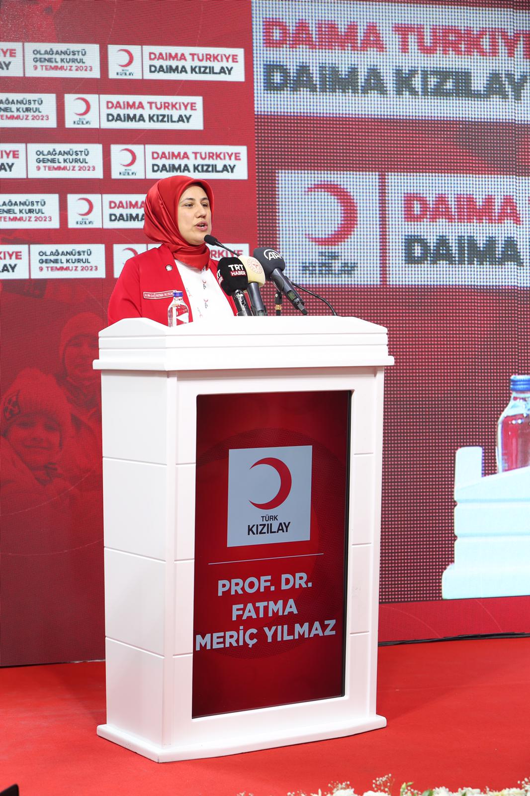 Kızılay’ın Yeni Genel Başkanı Fatma Meriç Yılmaz Oldu 