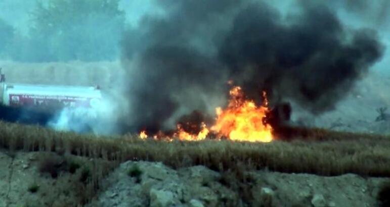 Malkara'da 60 dönüm ekili buğday yandı