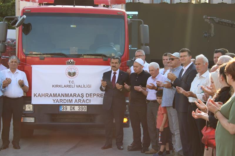 Deprem Bölgesine Gönderilecek Olan Yardım Aracı Yola Çıktı