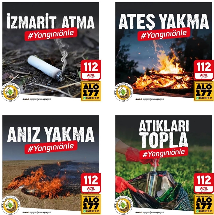 Kırklareli Valiliği “Orman yangınlarına “DUR” diyelim”