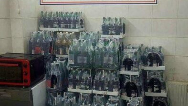 885 litre sahte şarap ele geçirildi