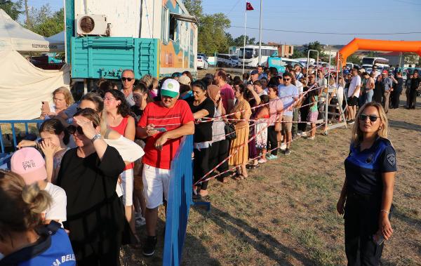 Tekirdağ’da şenlikte karpuz kuyruğu