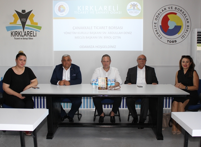 Çanakkale TSO’dan Kırklareli TSO’ya ziyaret