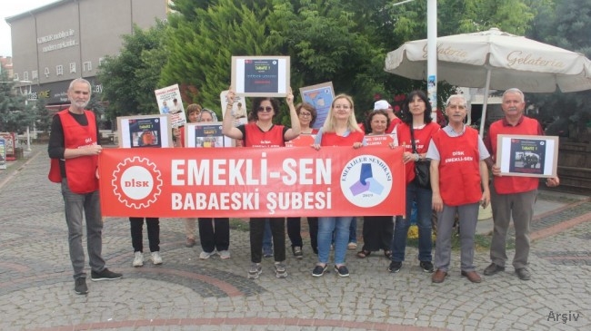 Emekli Haklarına ve Akbelen Ormanlarının Kesimine Babaeski’den Tepki