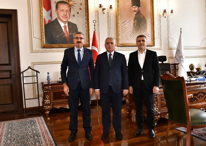 Rektör Şahin’den Vali Yıldırım’a Veda Ziyareti