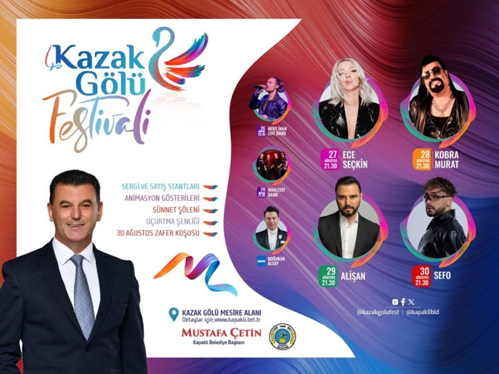 4. Kazak Gölü Festivali 26 Ağustos’ta Başlıyor