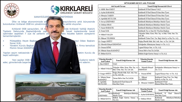 Sanayiciler OSB Yönetiminde doğrudan söz sahibi oluyor